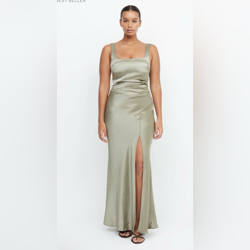Bec and Bridge THE DREAMER SQUARE NECK DRESS in Sage